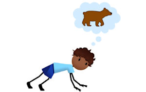 Bear walking